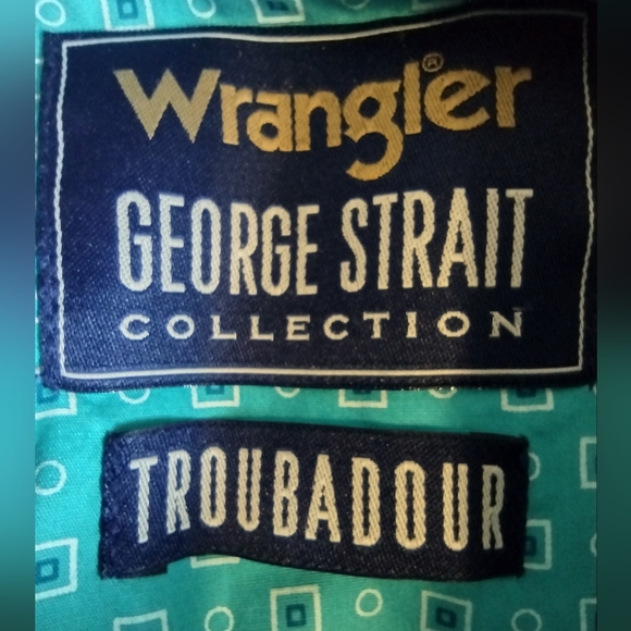 WRANGLER GEORGE STRAIT COLLECTION TROUBADOUR SNAP CLOSURE LONG SLEEVE SHIRT - Picture 11 of 13